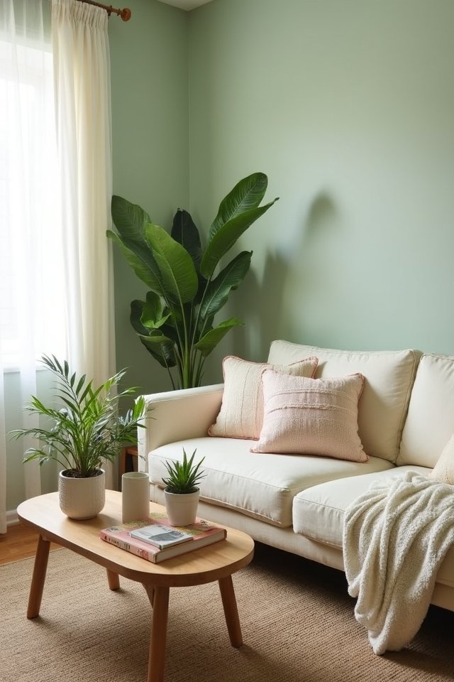 serene soft sage green sanctuary