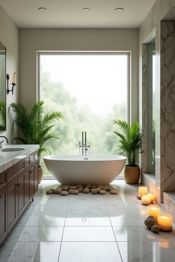 serene spa inspired bathroom retreat