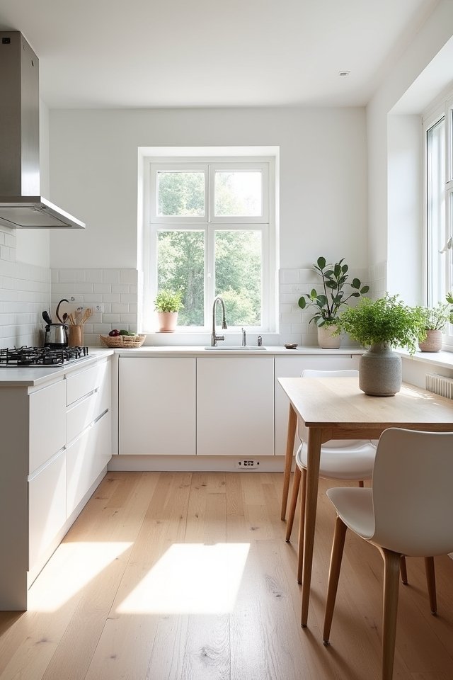 serene stylish inviting kitchen