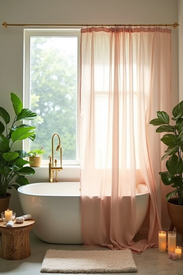 serenity inspired shower curtain