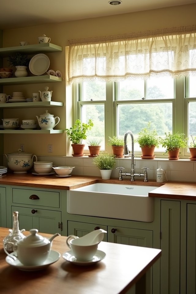 shaker style cabinetry and charm