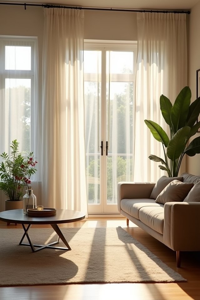 sheer curtains for airy elegance