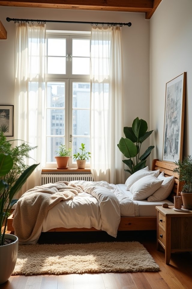 sheer curtains maximize natural light