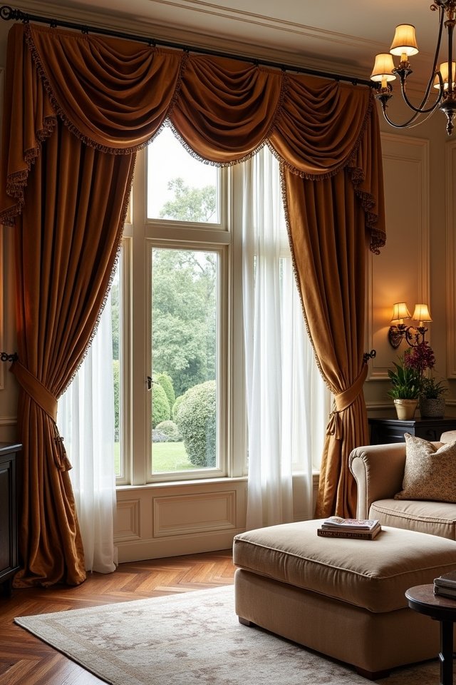 sheer linings enhance elegance