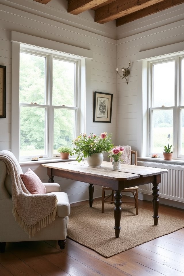 shiplap walls for rustic charm