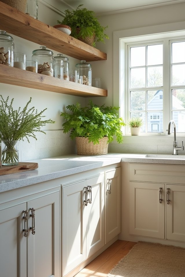 showcase dishes with oak