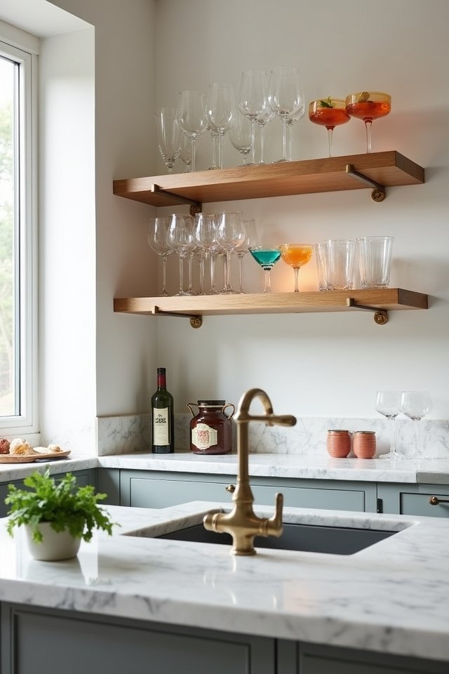showcase glassware with style