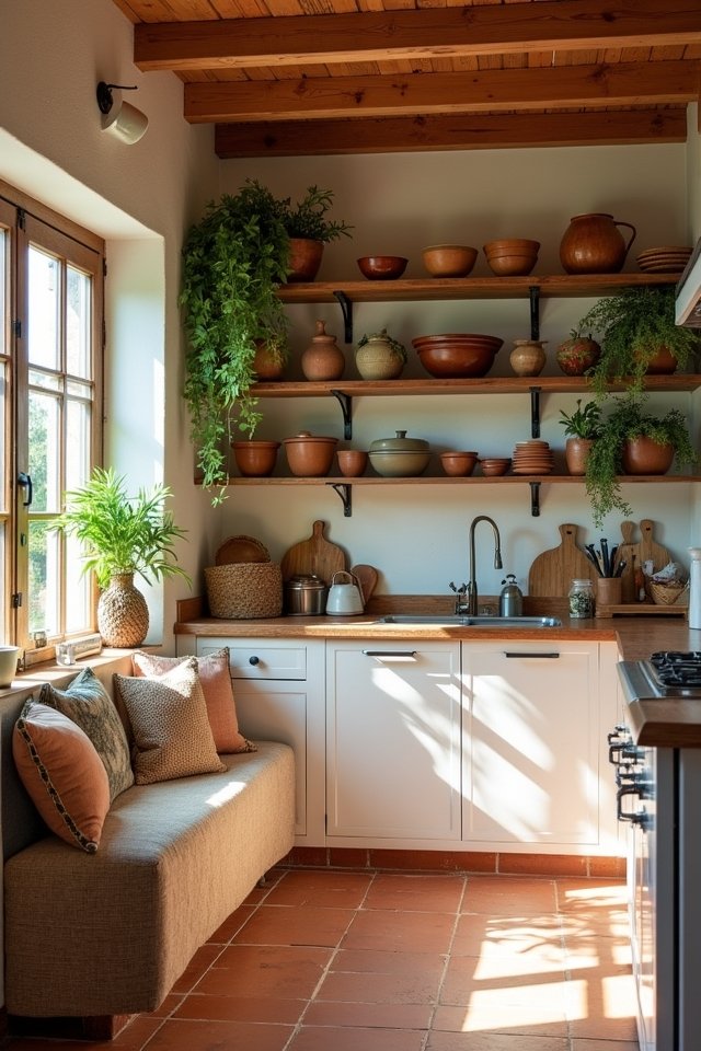 showcase style with shelving