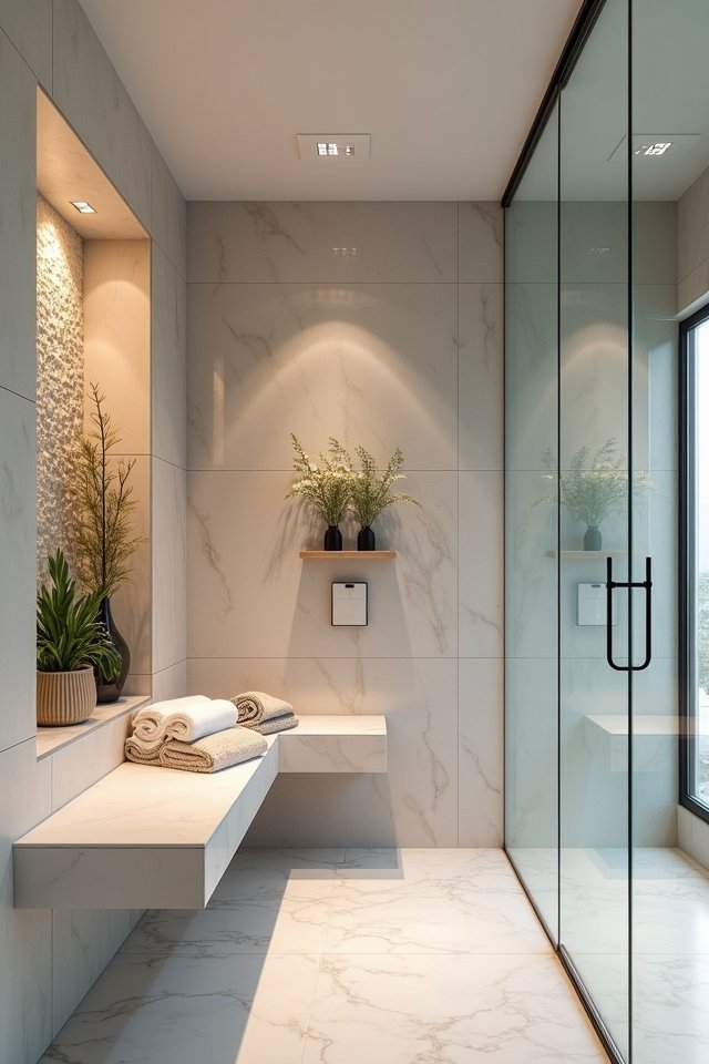 shower bench niche sanctuary