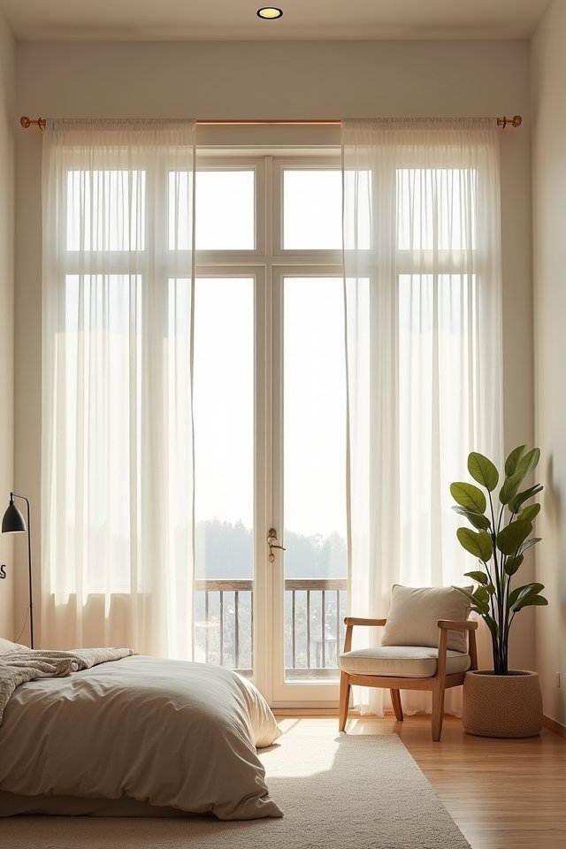 simple airy window treatments