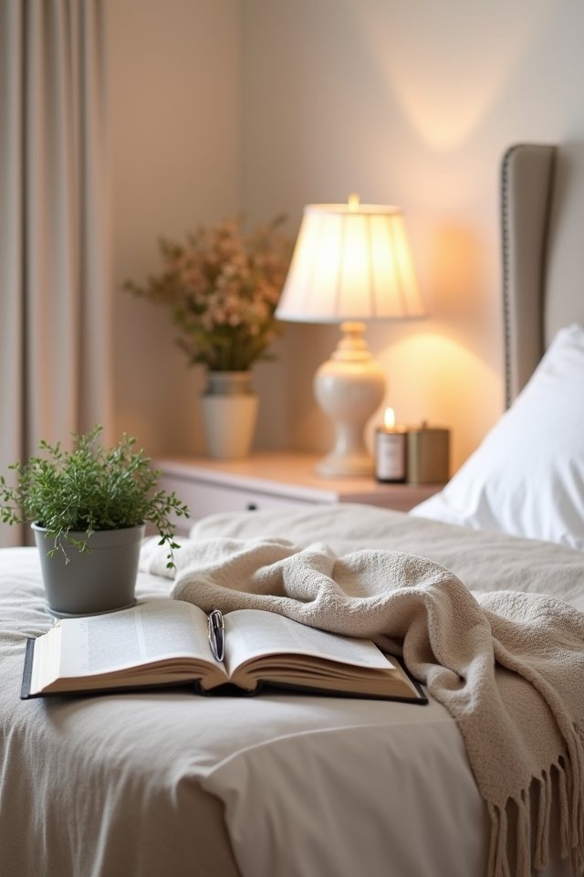 sketch your cozy nightstand