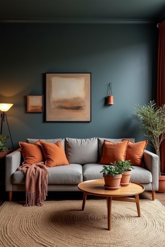 slate blue earth tone harmony