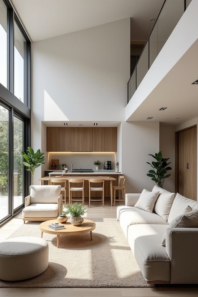 sleek airy minimalist sanctuary