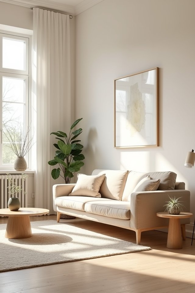 sleek beige sofa elegance