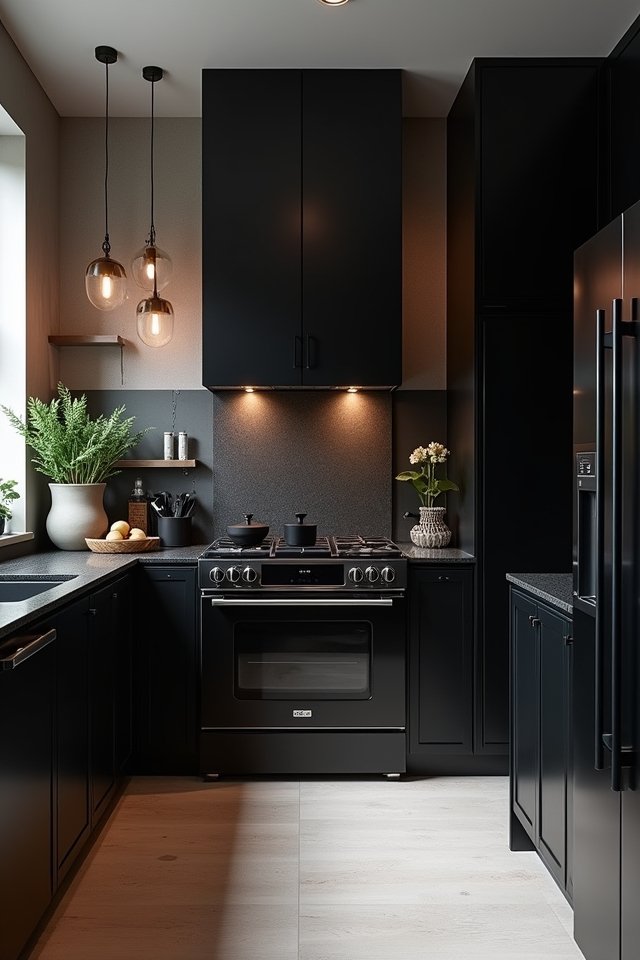 sleek black appliances elevate kitchens