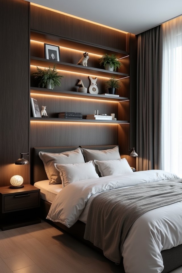 sleek built in shelving solutions