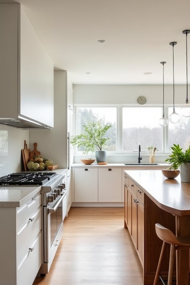 sleek clutter free kitchen design