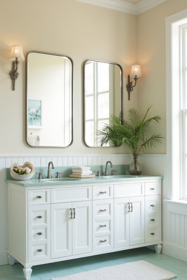 sleek coastal mirror frames