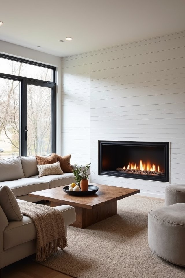 sleek customizable fireplace ambiance