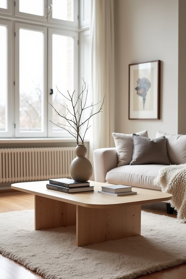 sleek elegant coffee table