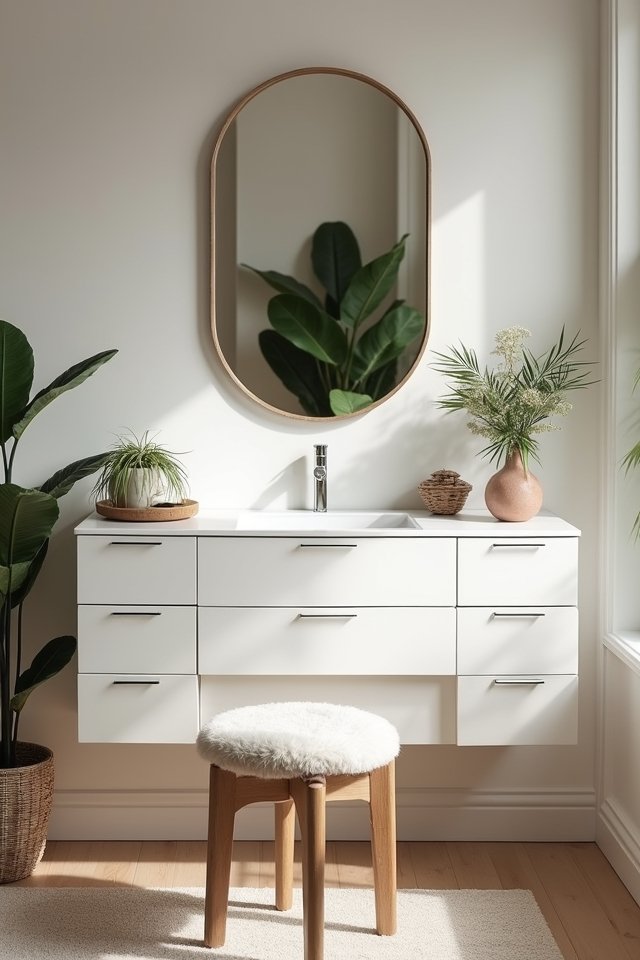 sleek functional minimalist vanities