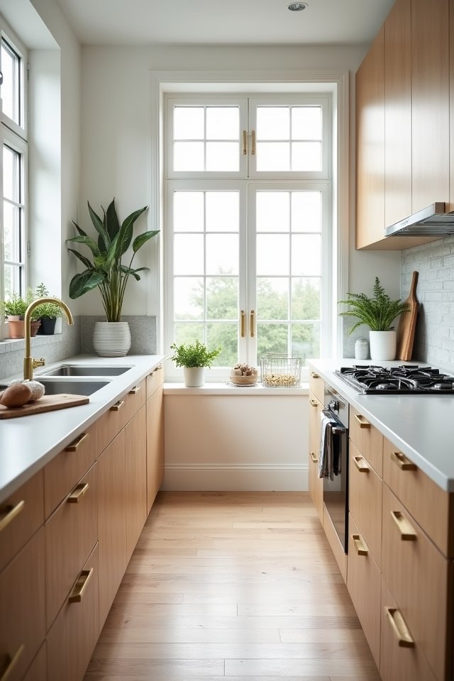 sleek handle free cabinetry designs