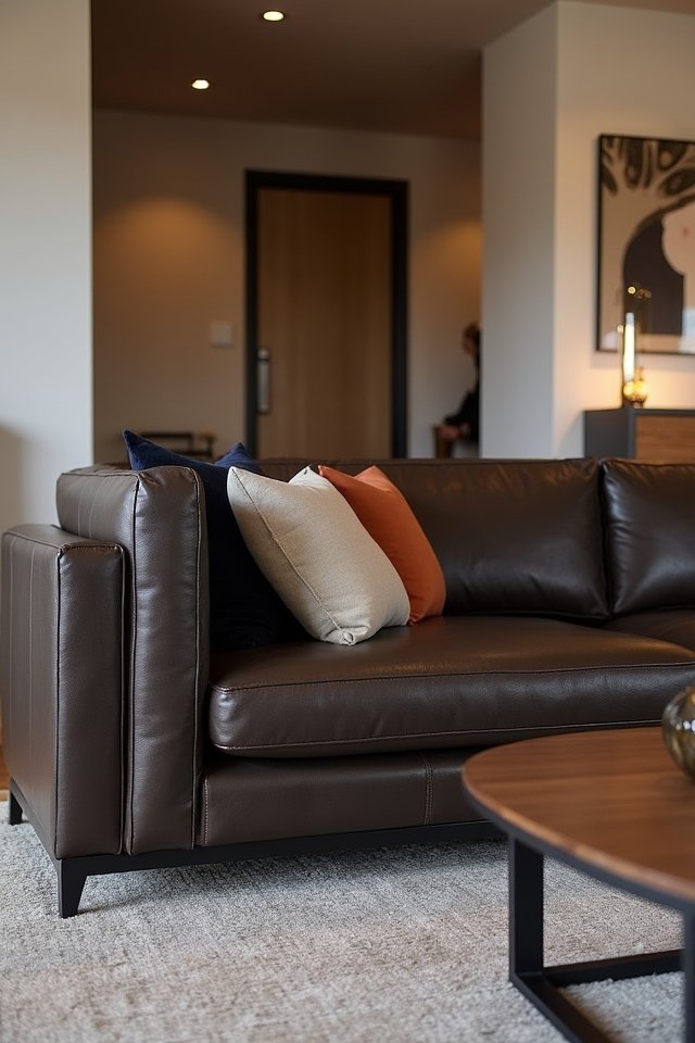 sleek leather sofa upgrade