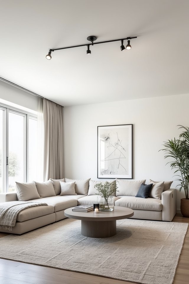 sleek lighting enhances ambiance