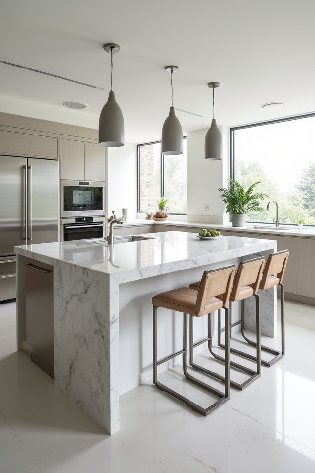 sleek minimalism kitchen design