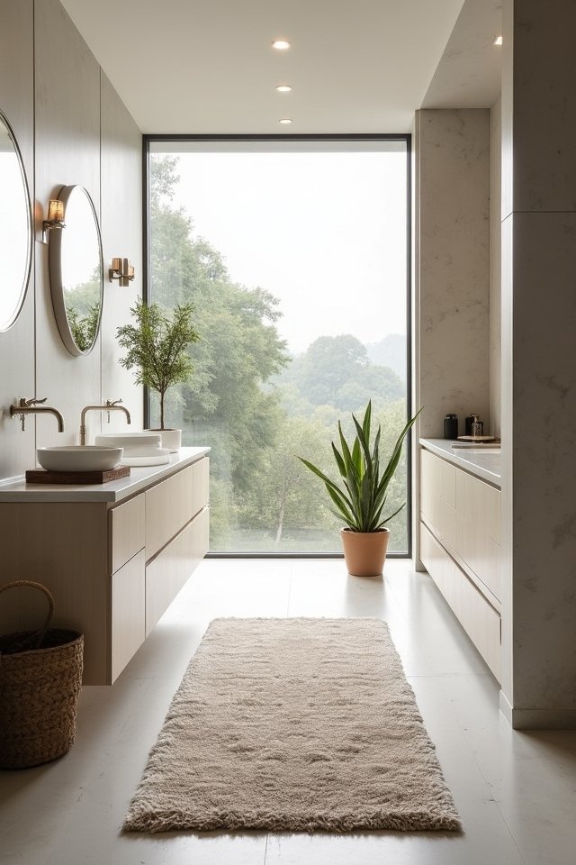 sleek minimalist bathroom designs