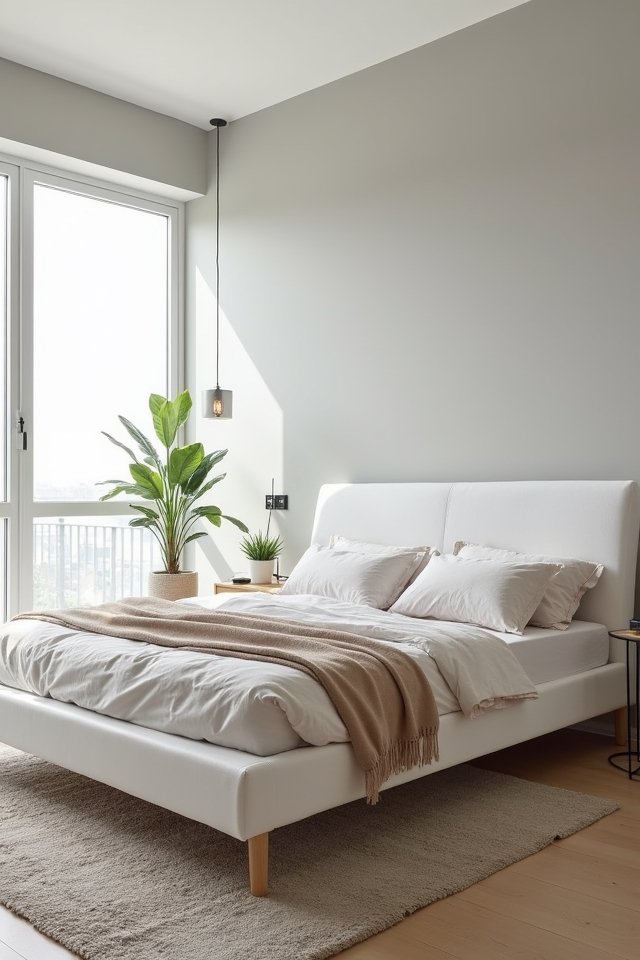 sleek minimalist calming oasis