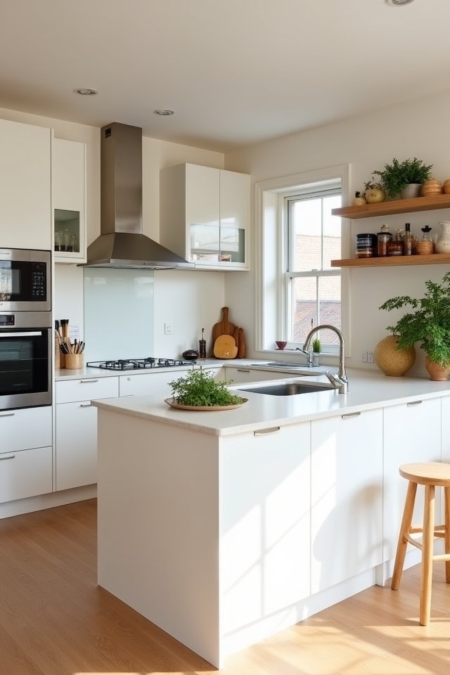 sleek minimalist kitchen cabinetry
