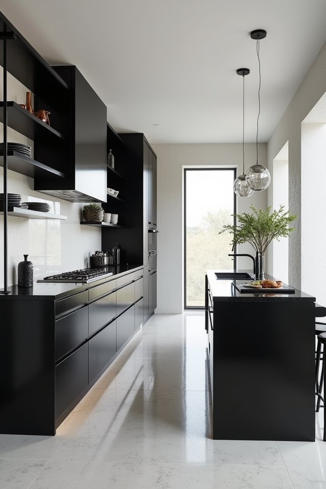 sleek minimalist kitchen design