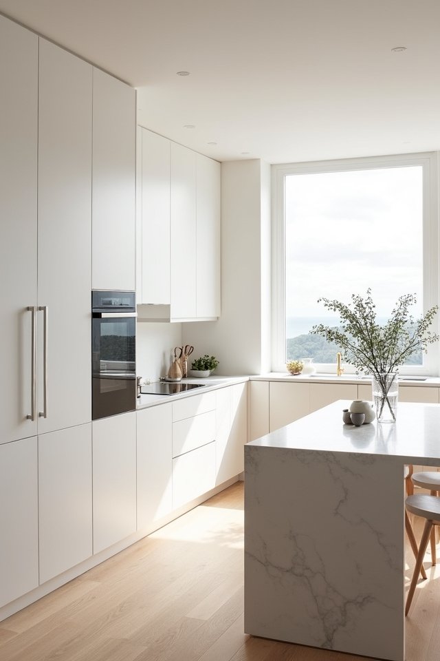 sleek minimalist kitchen design
