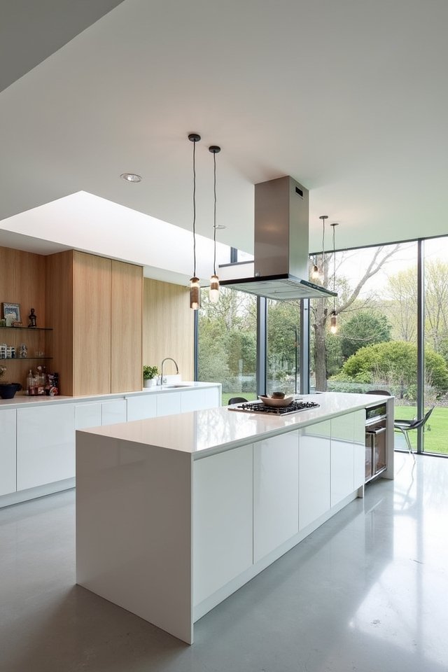 sleek minimalist kitchen design