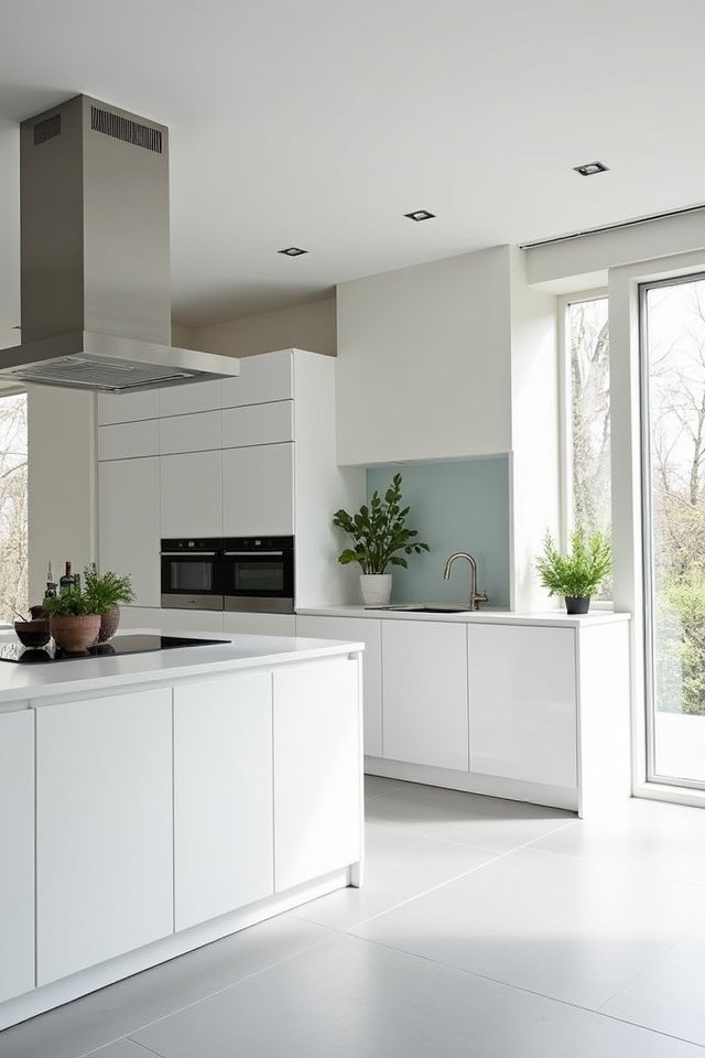 sleek minimalist kitchen design