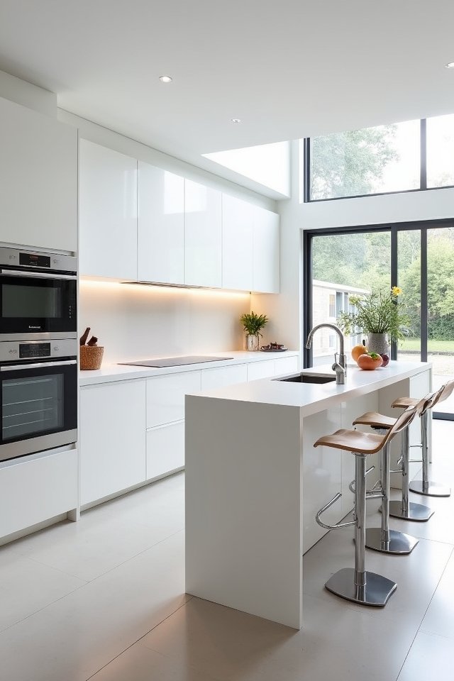 sleek minimalist kitchen design