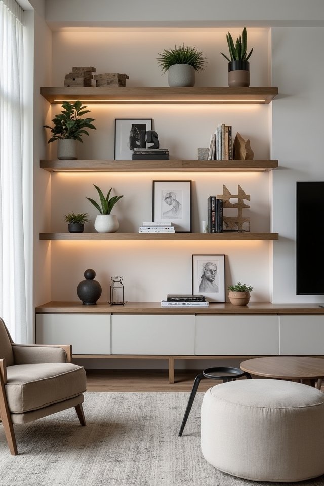 sleek minimalist shelving solutions