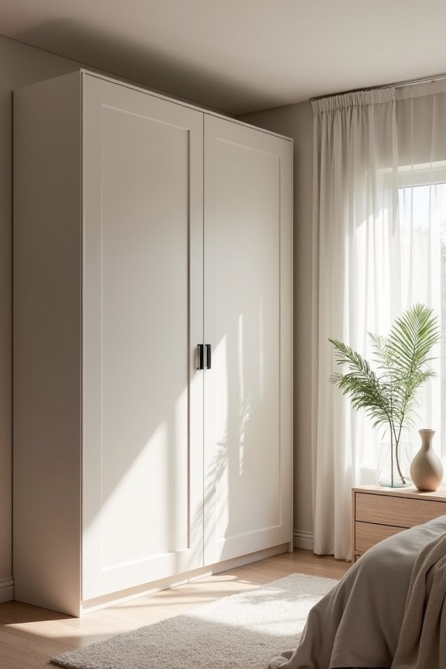 sleek minimalist sliding cupboard