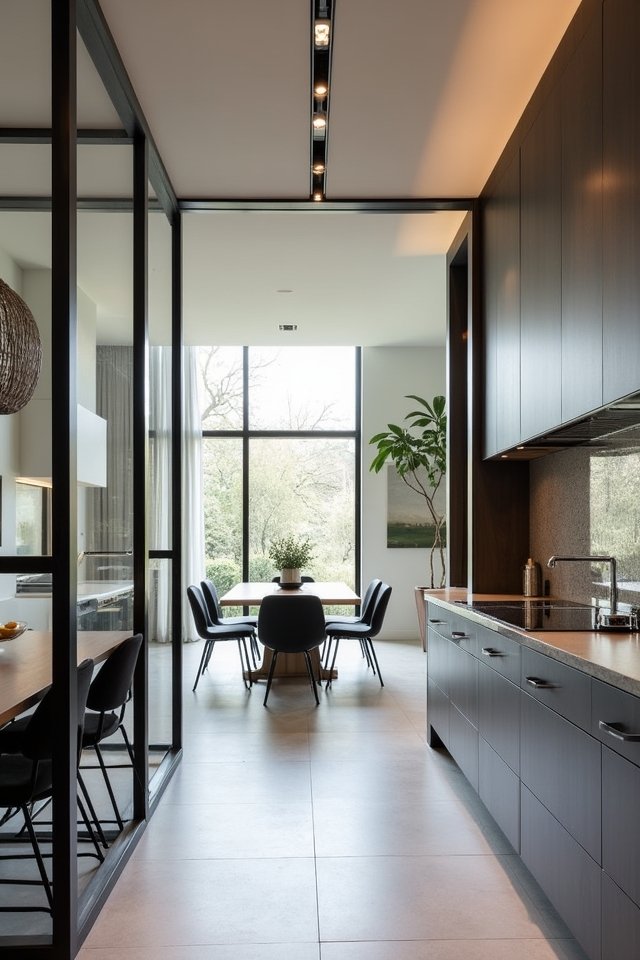 sleek minimalist steel frames