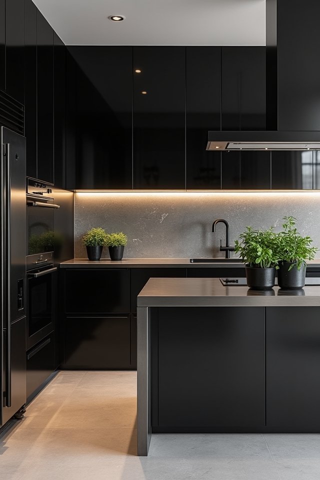 sleek modern kitchen design