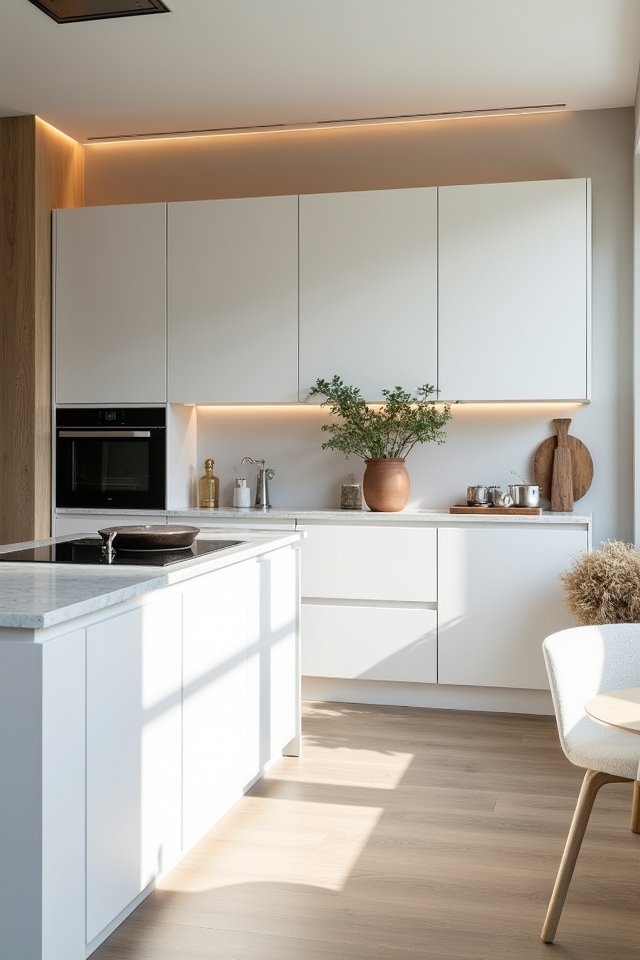 sleek modern minimalist cabinetry