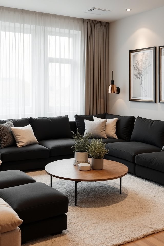 sleek modular sofa comfort