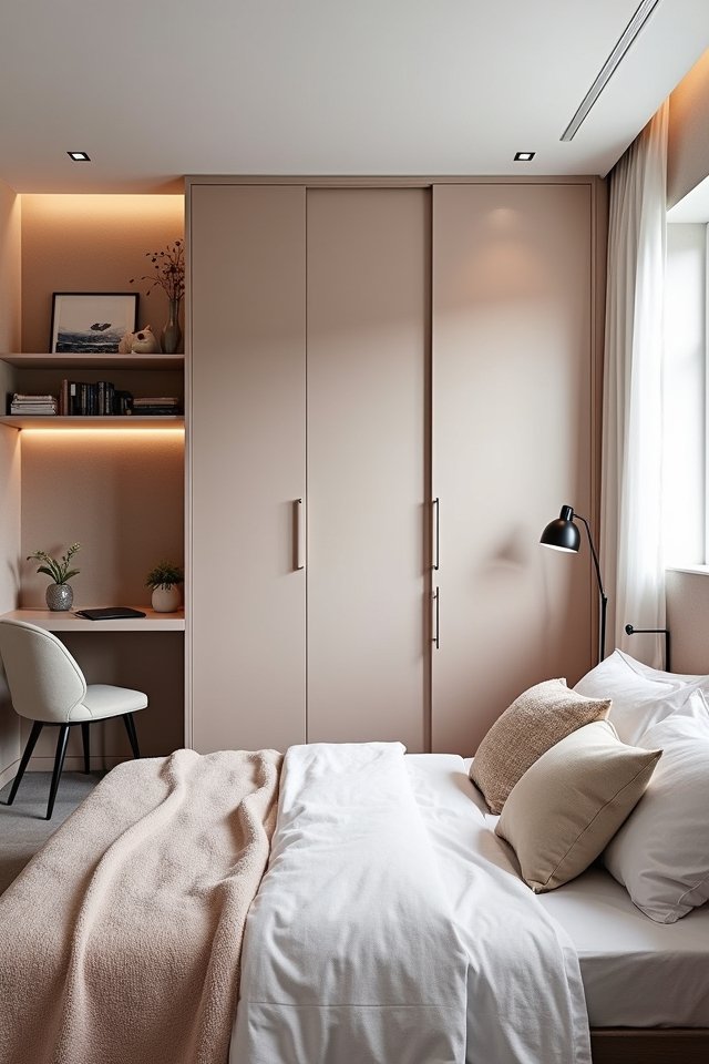 sleek multifunctional murphy bed