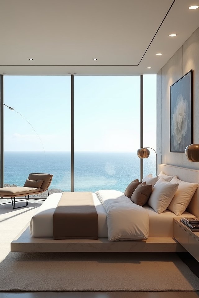 sleek ocean inspired bedroom elegance