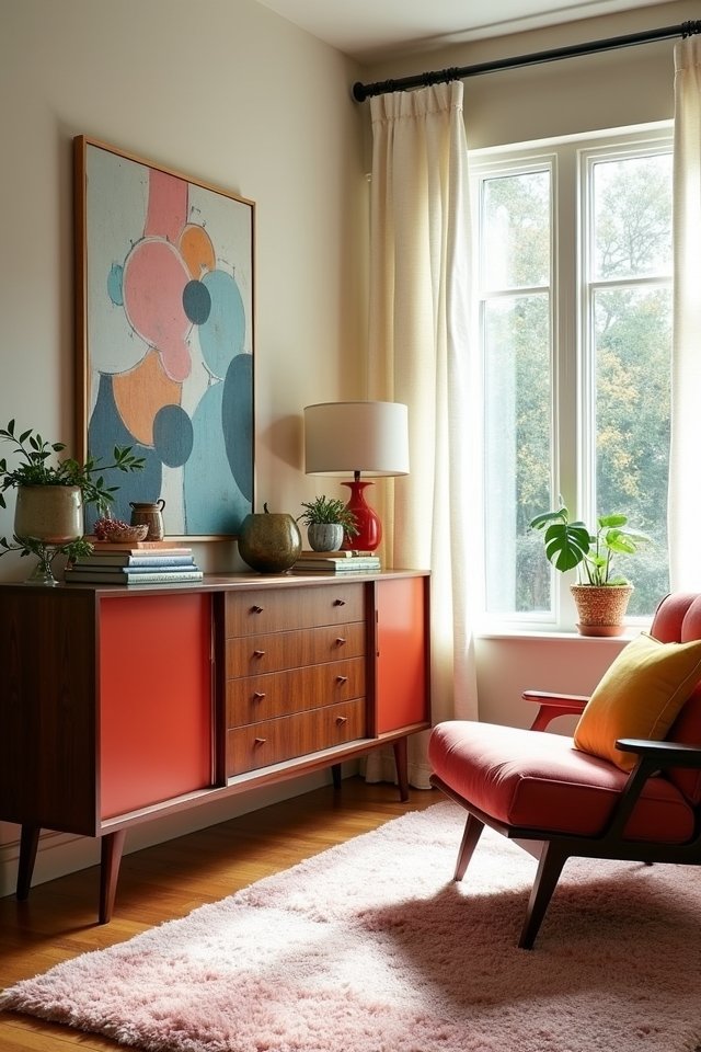 sleek retro charm cabinets