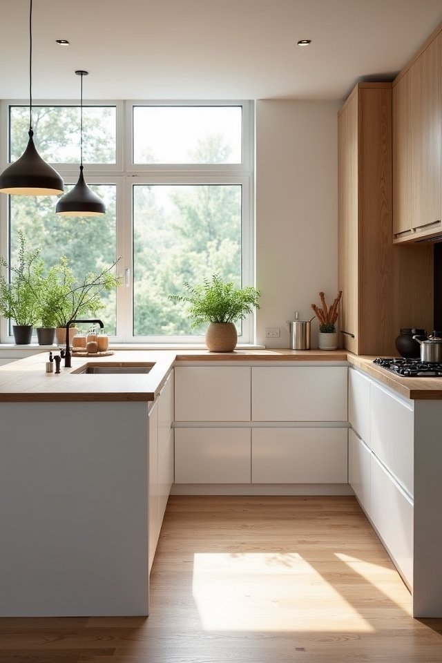 sleek scandinavian minimalist cabinetry