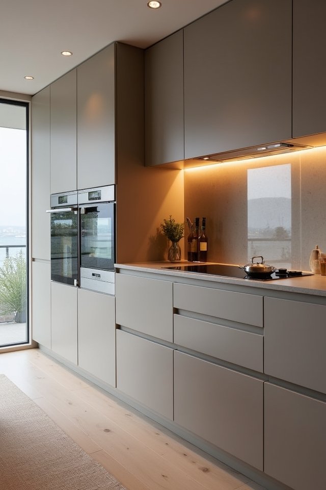 sleek seamless kitchen transformation