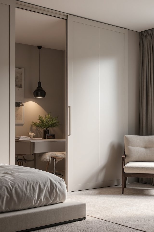 sleek space saving magnetic doors