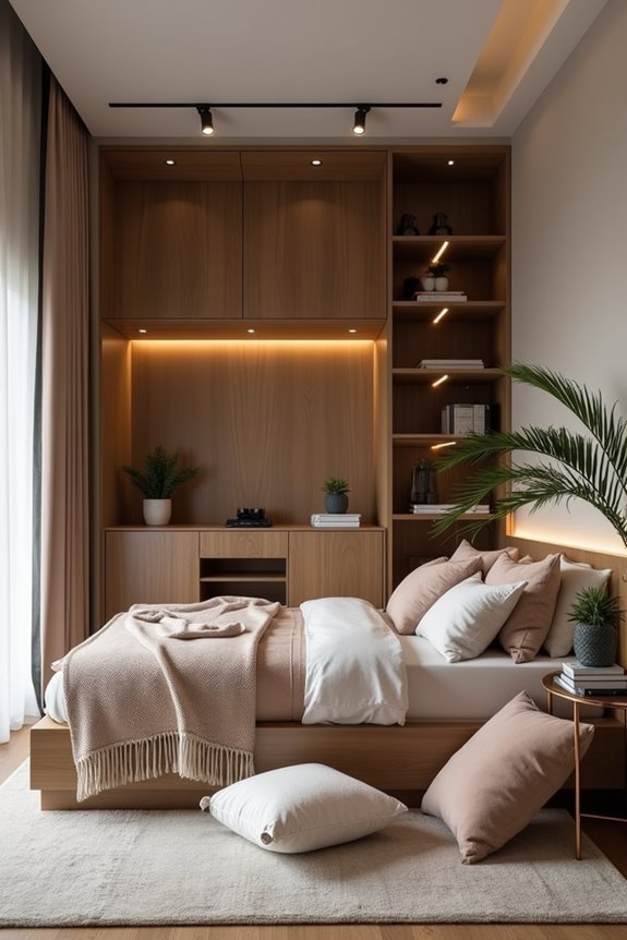 sleek space saving murphy bed